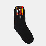 Носки мужские махровые, цвет чёрный, размер 29, фото 3