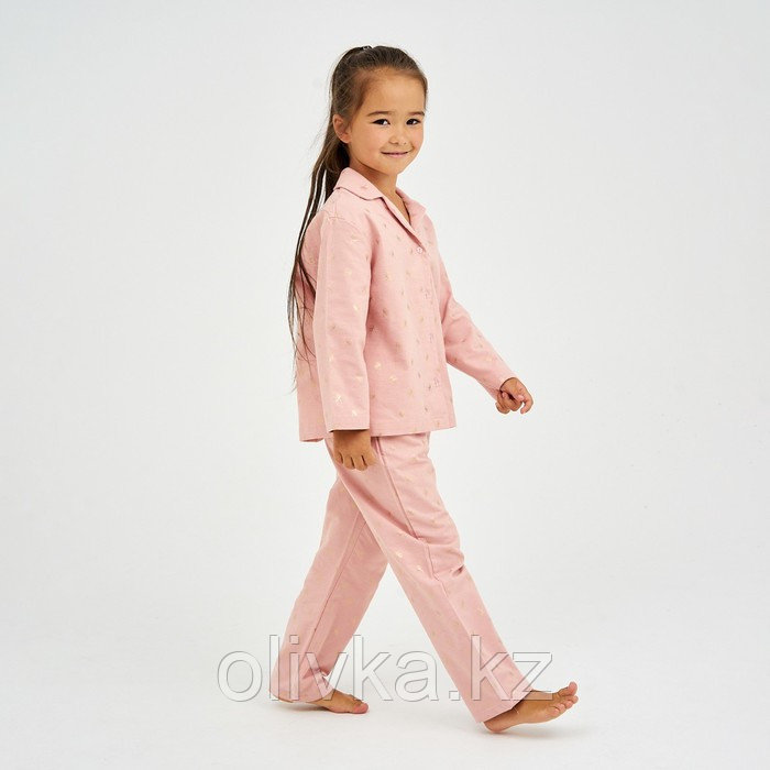 Пижама детская (рубашка, брюки) KAFTAN "Одуванчики", р. 122-128, розовый - фото 2 - id-p113233765