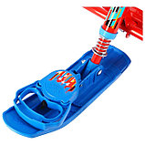 Снегокат «Тимка спорт 4-1 Sportcar», со спинкой и ремнём безопасности, цвет красный/синий, фото 6