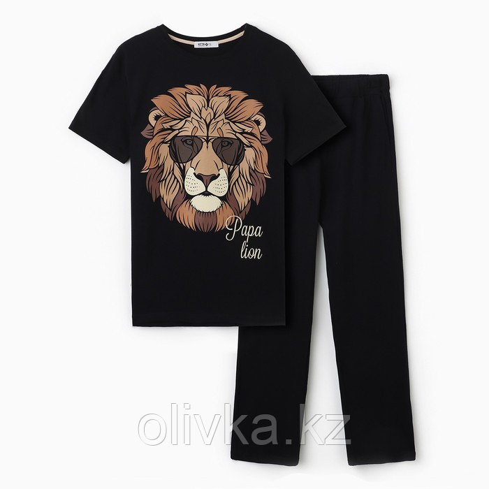 Пижама мужская (футболка и брюки) KAFTAN "Lion" р.50 - фото 4 - id-p113233768