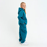 Костюм детский (худи, брюки) MINAKU: Basic Line KIDS, oversize, цвет изумруд, рост 140, фото 4
