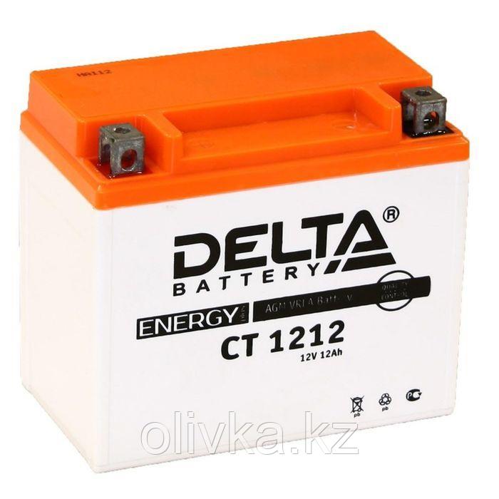 Аккумуляторная батарея Delta 12 Ач CT 1212 (YTX12-BS) - фото 1 - id-p113229503
