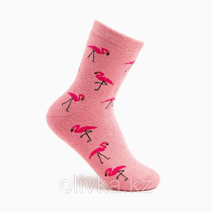 Носки женские махровые «Фламинго», цвет розовый, размер 23-25 - фото 1 - id-p113233035