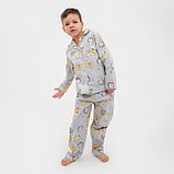 Пижама детская (рубашка, брюки) KAFTAN "Лев" р. 122-128, серый, фото 5
