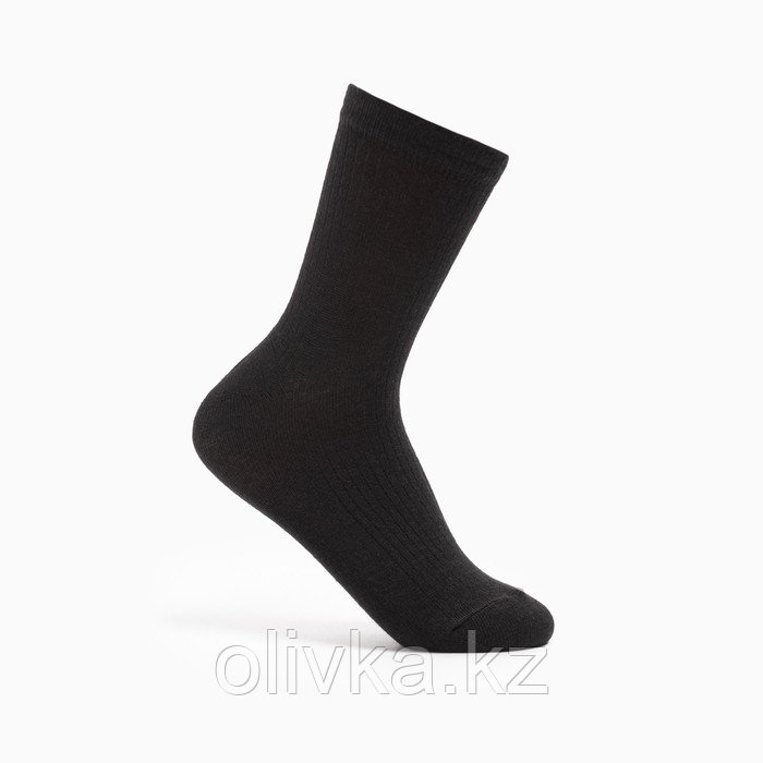 Носки женские полушерстяные , цвет чёрный, размер 21 (36-37) - фото 1 - id-p113235463
