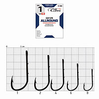 Крючки Cobra ALLROUND, серия CA129, № 1, 10 шт.