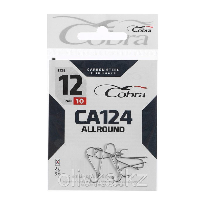 Крючки Cobra ALLROUND, серия CA124, № 12, 10 шт. - фото 1 - id-p113229109