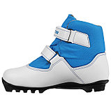 Ботинки лыжные детские Winter Star comfort kids, NNN, искусственная кожа, цвет белый/синий, лого синий, размер, фото 3