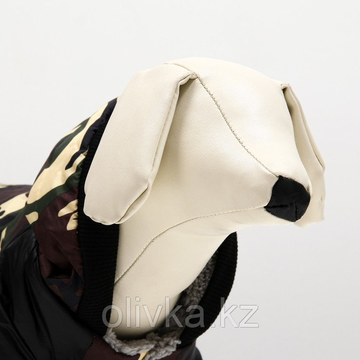 Комбинезон для собак "Камуфляж"на меховом подкладе, размер XL (ДС 40 ОШ 40, ОГ 50 см) - фото 4 - id-p113234344