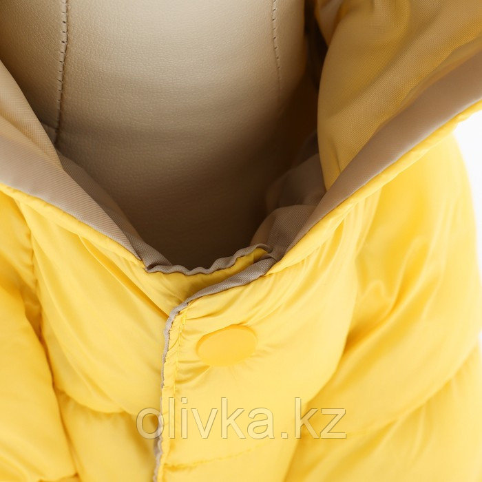 Комбинезон "Анорак" светоотражающий, размер 10 (ДС 25, ОГ 34, ОШ 24 см), чёрно-жёлтый - фото 7 - id-p113237874