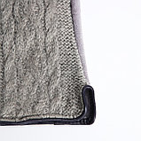 Перчатки женские, безразмерные, с утеплителем, цвет светло-серый, фото 2