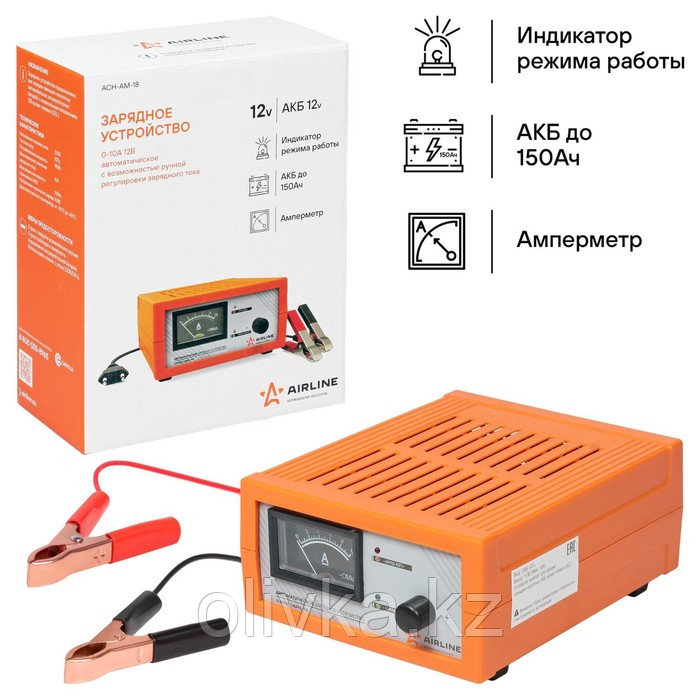 Зарядное устройство 0-10А 12В, амперметр, ручная регулировка зарядного тока, импульсное - фото 2 - id-p113233800