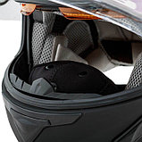 Шлем снегоходный ZOX Brigade, стекло с электроподогревом, матовый, размер 4XL, чёрный, фото 10