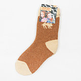 Носки детские с верблюжьей шерстью, цвет ореховый, р-р 22 (10-12 лет), фото 4