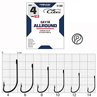 Крючки Cobra ALLROUND, серия CA116, № 12, 10 шт.