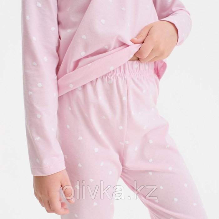 Пижама детская для девочки KAFTAN Sister, р.34 (122-128), розовый - фото 4 - id-p113235501
