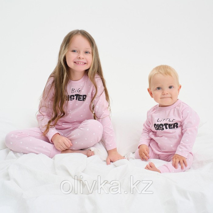 Пижама детская для девочки KAFTAN Sister, р.34 (122-128), розовый - фото 5 - id-p113235501