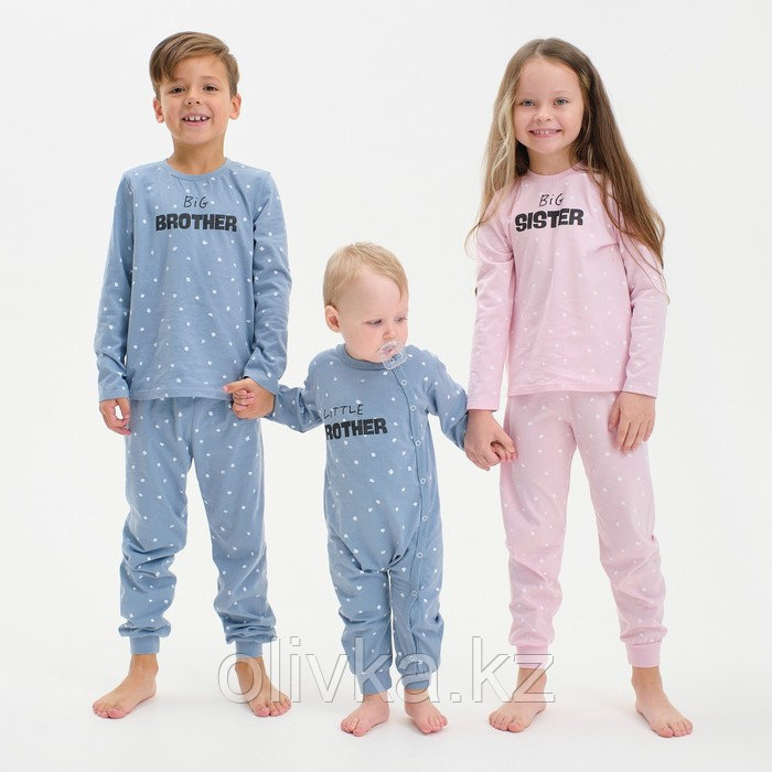 Пижама детская для девочки KAFTAN Sister, р.34 (122-128), розовый - фото 6 - id-p113235501