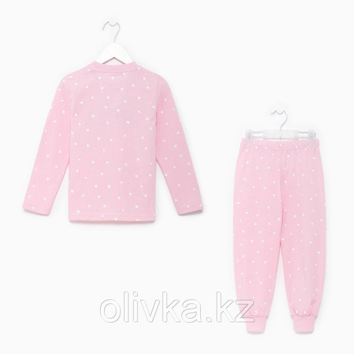 Пижама детская для девочки KAFTAN Sister, р.34 (122-128), розовый - фото 10 - id-p113235501