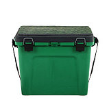 Ящик зимний, зеленый малый "Три Кита", 4 отделения для приманок, 310 х 360 х 240, фото 3