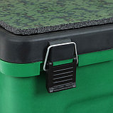 Ящик зимний, зеленый малый "Три Кита", 4 отделения для приманок, 310 х 360 х 240, фото 5