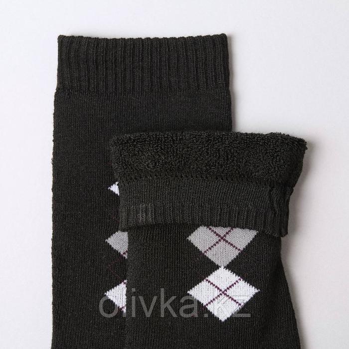 Носки мужские махровые, цвет чёрный, размер 27-29 - фото 2 - id-p113230944