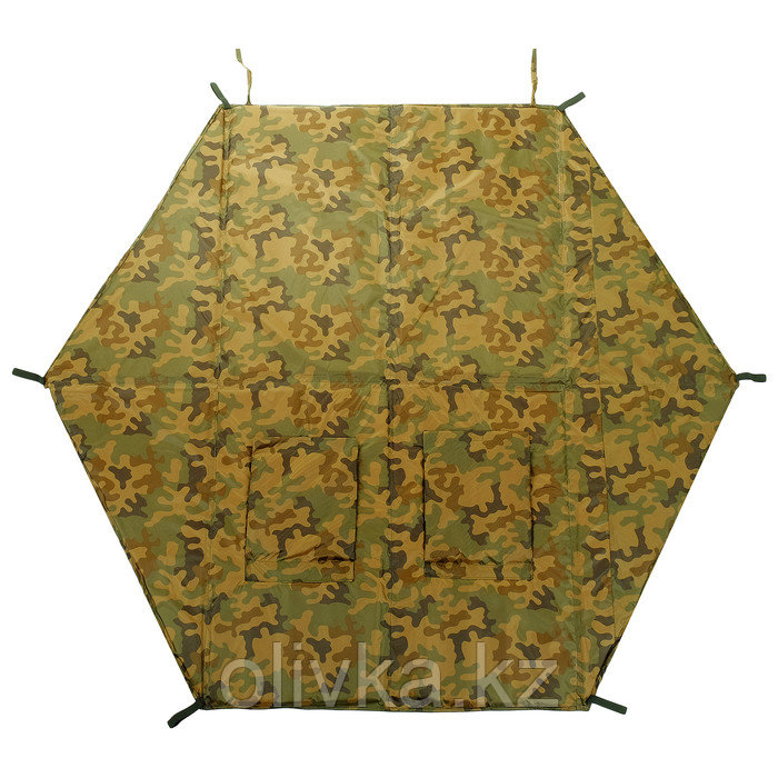 Пол для зимней палатки, шестиугольник, 180 х 180 см, МИКС - фото 1 - id-p113230947