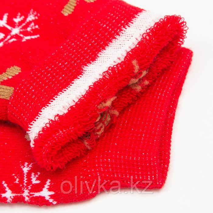 Носки женские махровые, цвет красный, размер 25 - фото 4 - id-p113230948
