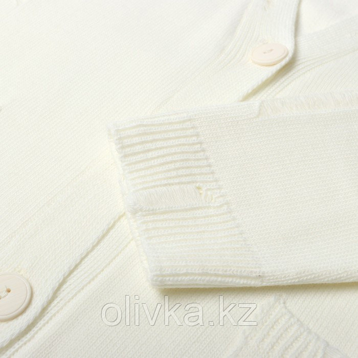 Кардиган женский MIST с карманами, молочный, onesize (44-48) - фото 9 - id-p113239840