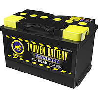 Аккумуляторная батарея TYUMEN BATTERY 66 А/ч 6СТ-66L Standard (низк), прямая полярность