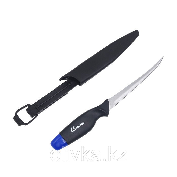 Нож разделочный нетонущий СЛЕДОПЫТ, длина клинка 155 мм, в чехле - фото 1 - id-p113237037