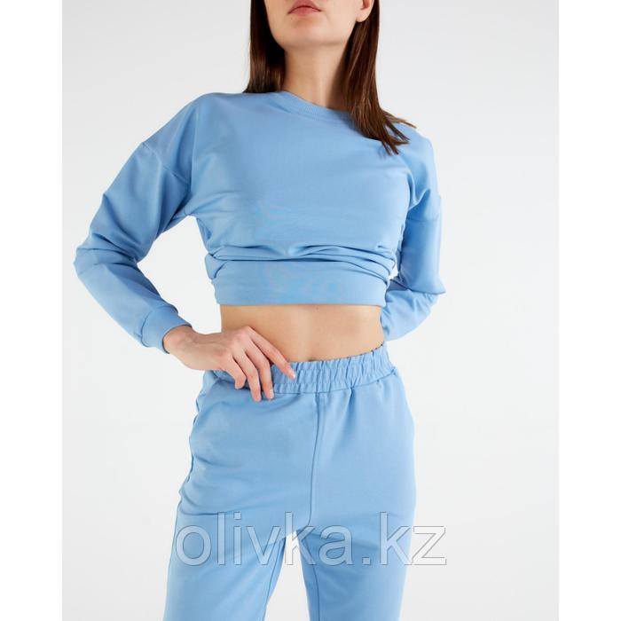Костюм женский (свитшот, брюки) MINAKU: Casual Collection цвет голубой, размер 46 - фото 7 - id-p113232617