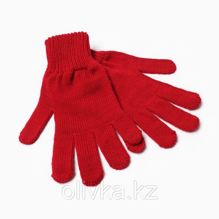 Перчатки женские, цвет красный, размер 18 - фото 2 - id-p113230994