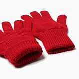 Перчатки женские, цвет красный, размер 18, фото 3