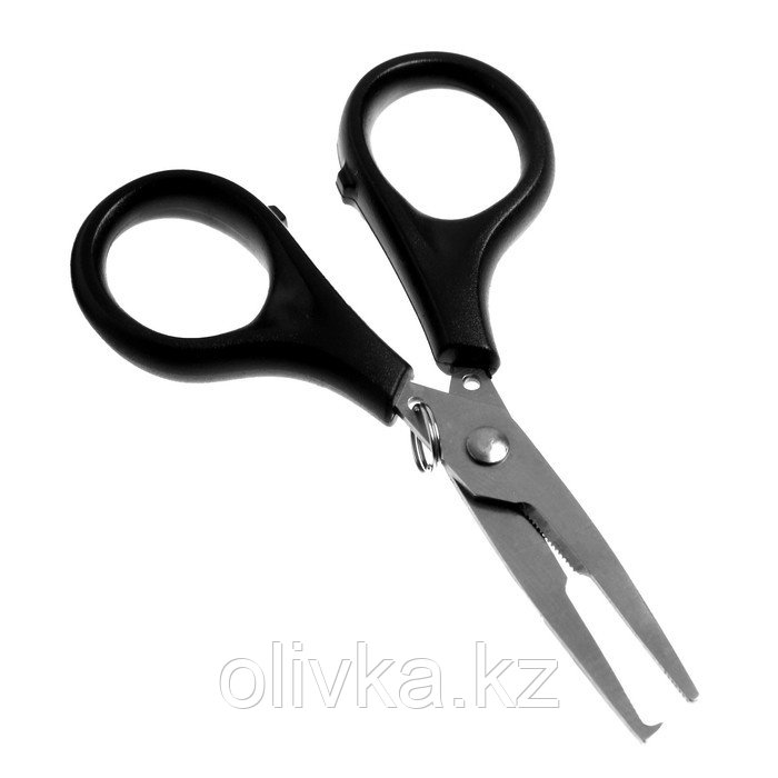 Ножницы для плетёнки с разжимом для заводных колец Lucky John 03 - фото 1 - id-p113233926
