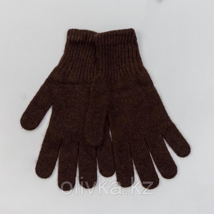 Перчатки мужские из монгольской шерсти, цвет шоколадный, размер 20-24 - фото 1 - id-p113230590