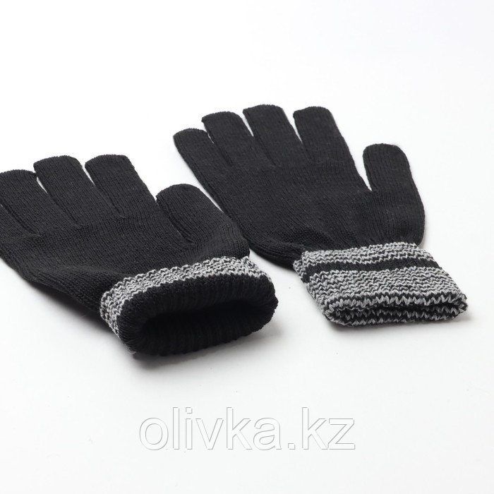 Перчатки мужские утепленные S 126 XL ( black) , цвет черный, р-р 24 - фото 3 - id-p113238883
