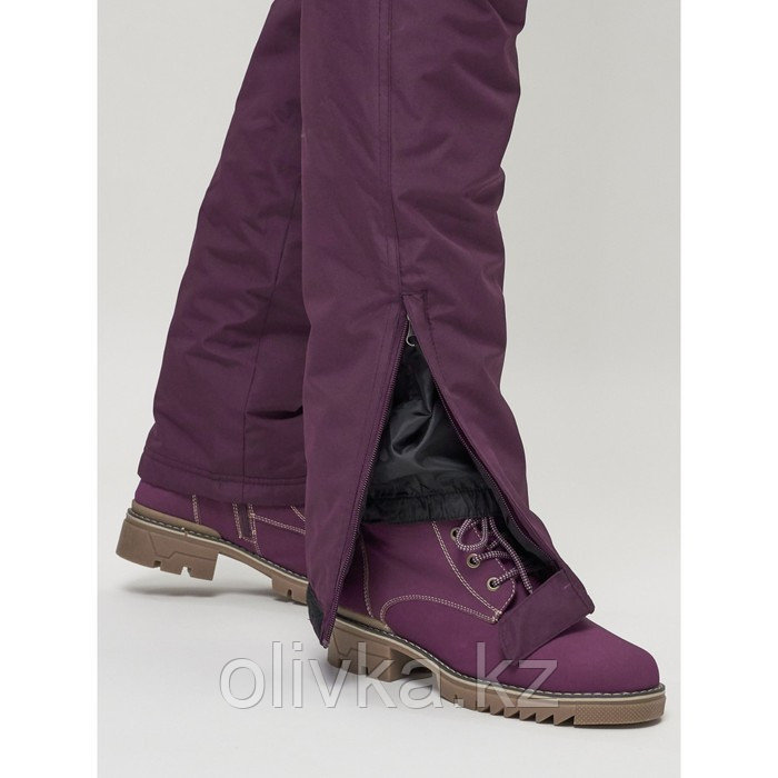 Брюки горнолыжные женские, размер 54, цвет тёмно-фиолетовый - фото 9 - id-p113239930