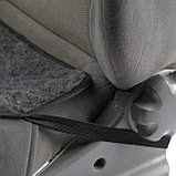 Накидка на переднее сиденье, искусственный мех, размер 48 х 48 см, серый, фото 2