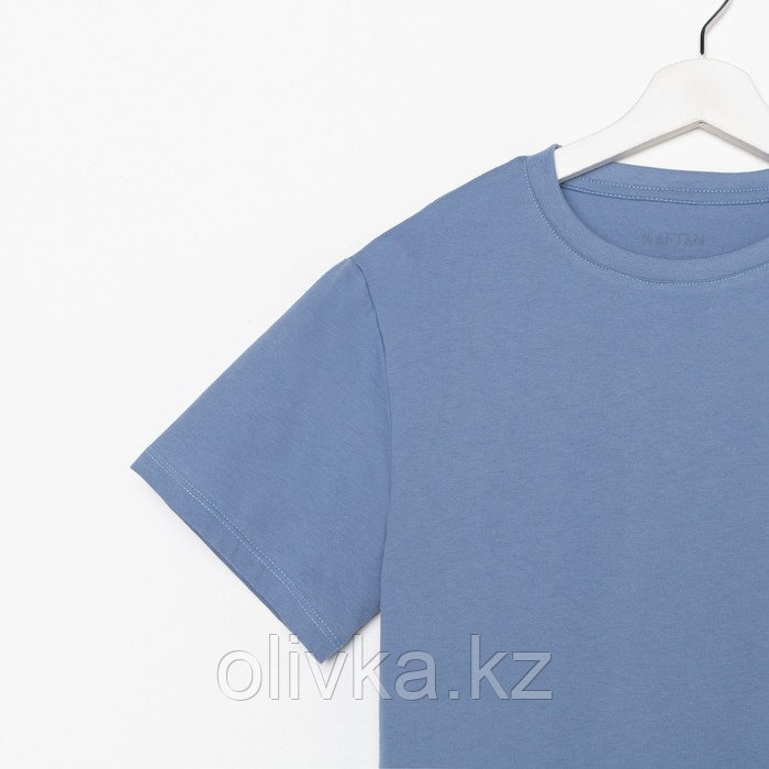 Пижама женская (футболка и брюки) KAFTAN "Basic" размер 40-42, цвет синий - фото 7 - id-p113234432