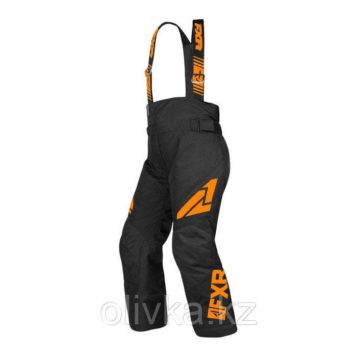 Штаны FXR Clutch с утеплителем, размер L, чёрные, оранжевые - фото 1 - id-p113231101