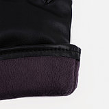 Перчатки мужские, безразмерные, с утеплителем, цвет чёрный, фото 3