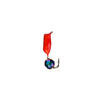 Мормышка Столбик с граненым шариком "Хамелеон" (красный), вес 0.8 г, размер 2.5