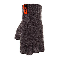 Перчатки FXR Half Finger Wool, размер L, чёрные