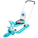 Снегокат с колёсами «Тимка спорт 6 Ми-ми-мишки», с родительской ручкой, со спинкой и ремнём безопасности, цвет, фото 6