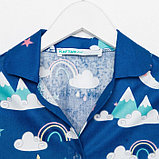 Пижама детская (рубашка, брюки) KAFTAN "Луна" р. 122-128, синий, фото 7