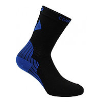 Носки компрессионные SIXS ACTIVE, размер M, чёрные, синие
