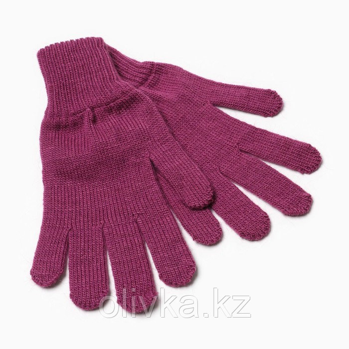 Перчатки женские, цвет фиолетовый, размер 18 - фото 1 - id-p113231129