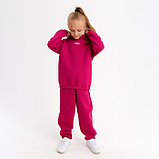 Костюм детский (худи, брюки) MINAKU: Basic Line KIDS, oversize, цвет фуксия, рост 158, фото 4
