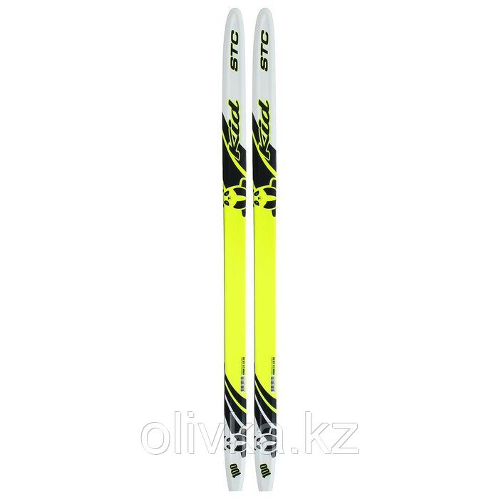 Лыжи пластиковые, 100 см, без креплений, с насечкой, цвета МИКС - фото 4 - id-p105777630